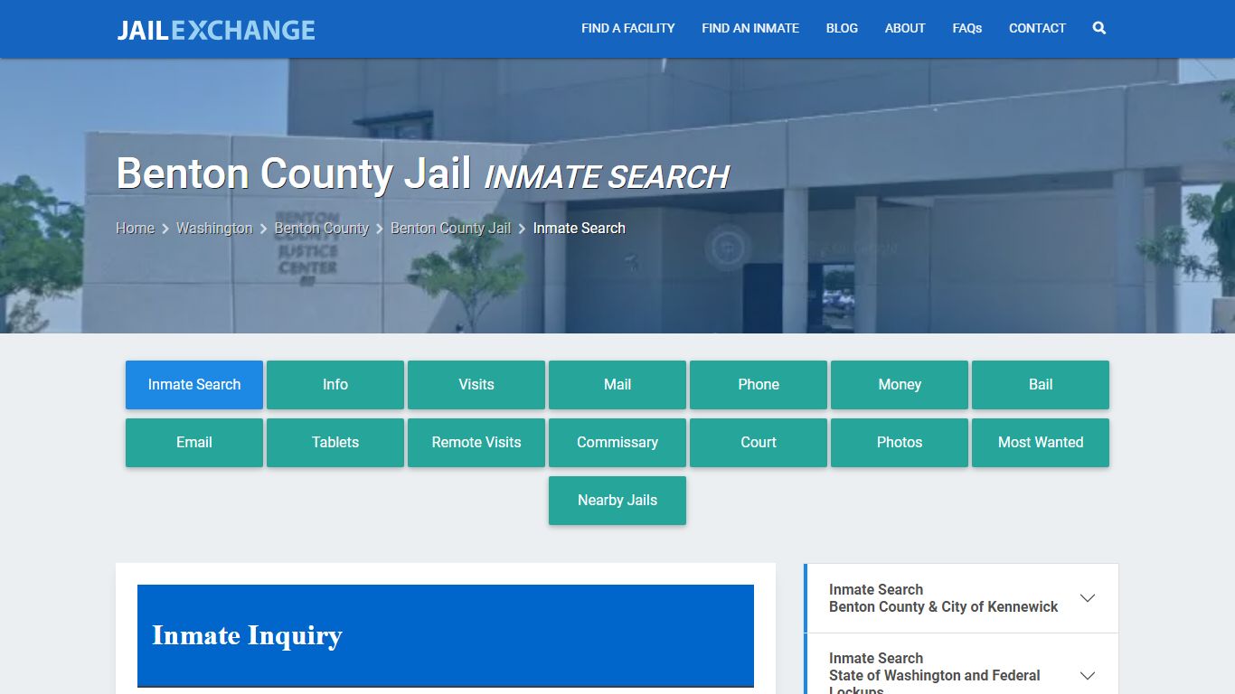 Inmate Search: Roster & Mugshots - Benton County Jail, WA